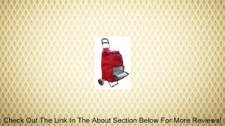 Convenient Shopping Trolley Cart W/ Insulated Pouch. Red/white Review