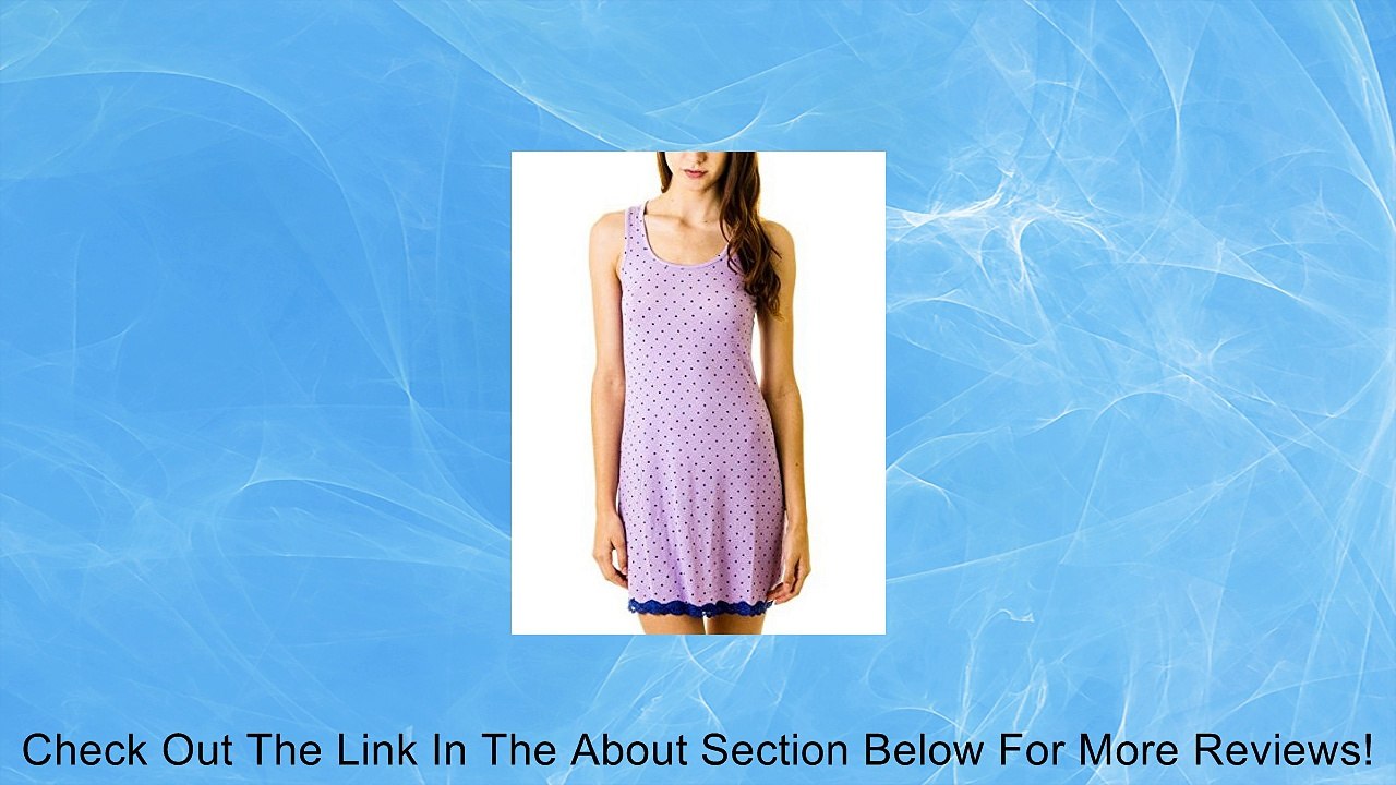 Rene Soft Racer Back Night Gown with Sheer Lace Back Review