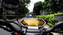 Kawasaki Z1000 special edition - weekend ride (Singapore highway) GoPro Hero3 