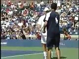 Andy Roddick and Novak Djokovic impersonate one another.ha ha