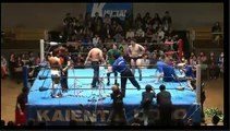 Ayumu Honda, Yoshihiro Horaguchi & Kotaro Yoshino vs. Tomoya Kawamura, Ryouya Akiba & Shota Nakagawa (K-DOJO)