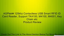 AGPtek� 125khz Contactless USB Smart RFID ID Card Reader, Support TK4100, M4100, M4001, Key Chain etc Review