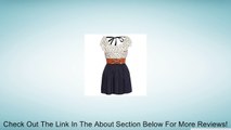 Zeagoo Women's Fashion High Waist Casual Dots Short Dress with Belt Review