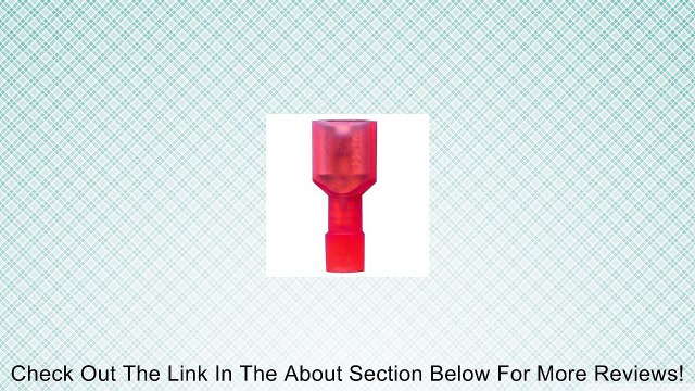 22/18 Gauge Economy Nylon Fully Insulated Female Quick Disconnects Red Pack of 100 Review