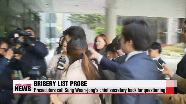 Prosecutors call Sung Woan-jong's chief secretary back for questioning
