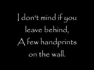 Kenny Rogers Handprints on the Wall (Lyrics on Screen)