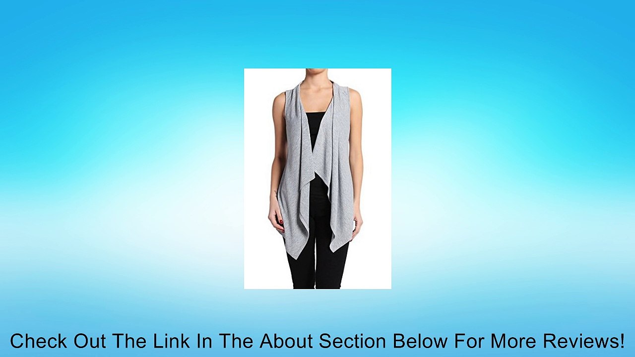 Zenana Women's Sleeveless Draped Sweater Open Cardigan Review