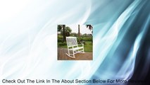 Outdoor Double Rocking Chair, White, Seats 2 Review