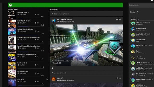 Windows 10 - Mise à jour de mai de l'application Xbox