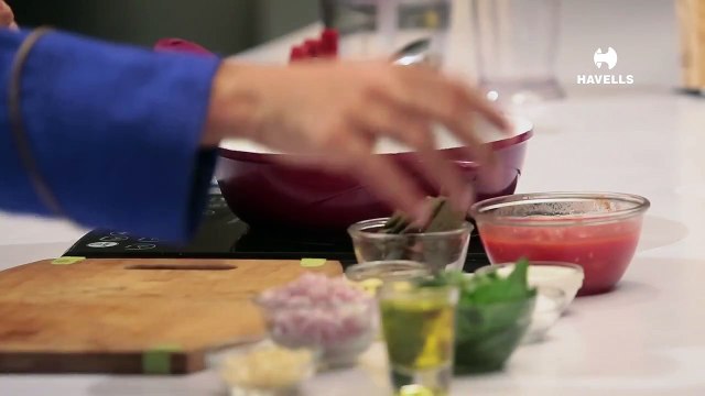 Tomato Basil Soup with Havells Induction Cooker by Chef Sara