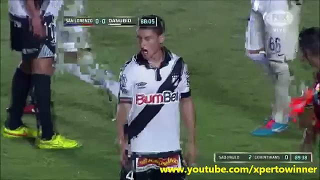 San Lorenzo 0 vs 1 Danubio ~ [Copa Libertadores] - 22.04.2015 - Todos los goles & Resumen