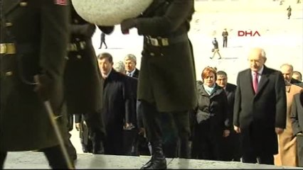 Devlet Erkanı Anıtkabir'de 1