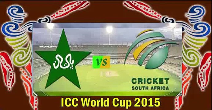 WATCH Pakistan Vs South Africa Cricket Match Highlights ICC World Cup 2015 07-03-2015
