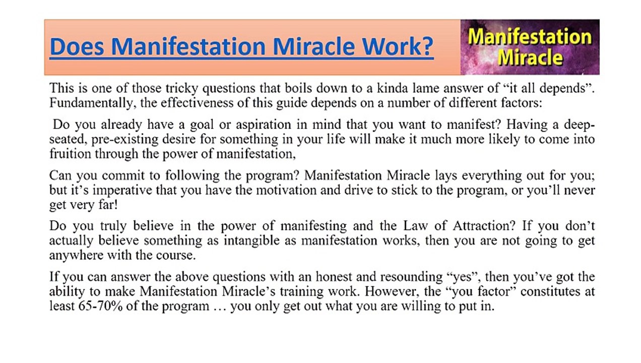Manifestation, Miracles and Moving Your Feet