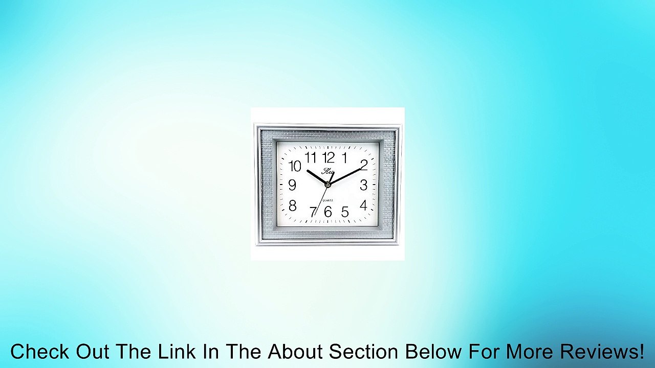 Sinceda Modern Non Ticking Silent Quartz Analog Digital Rectangle Wall Clock Review