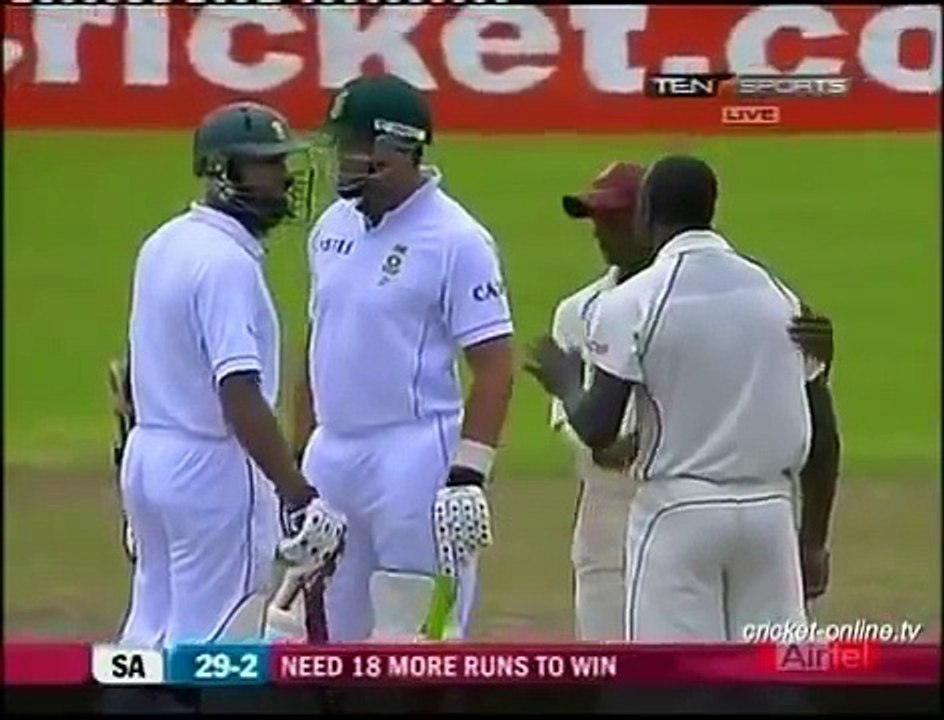 Jaques Kallis vs Kemar Roach - 3rd Barbados Test 2010
