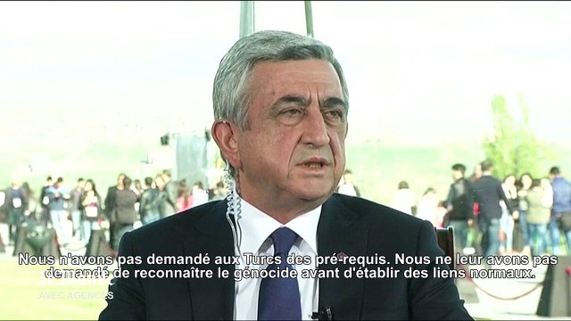 Le président arménien prêt à renouer des liens avec la Turquie