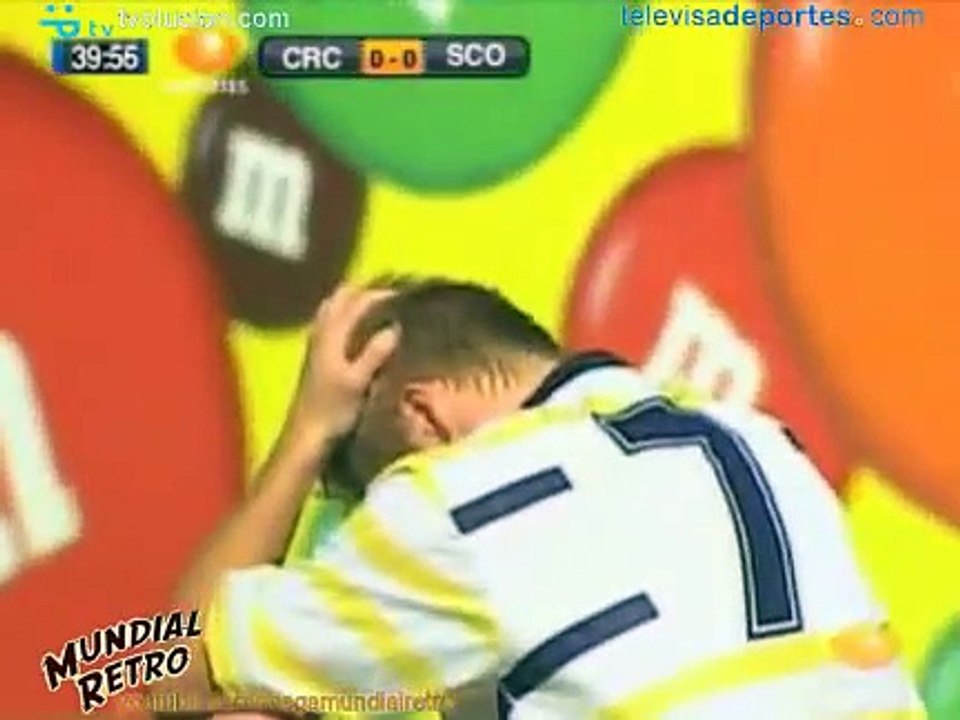 Resumen Costa Rica vs Escocia Italia 90 - Mundial Retro