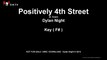 Dylan Night - Positively 4th Street (F#)