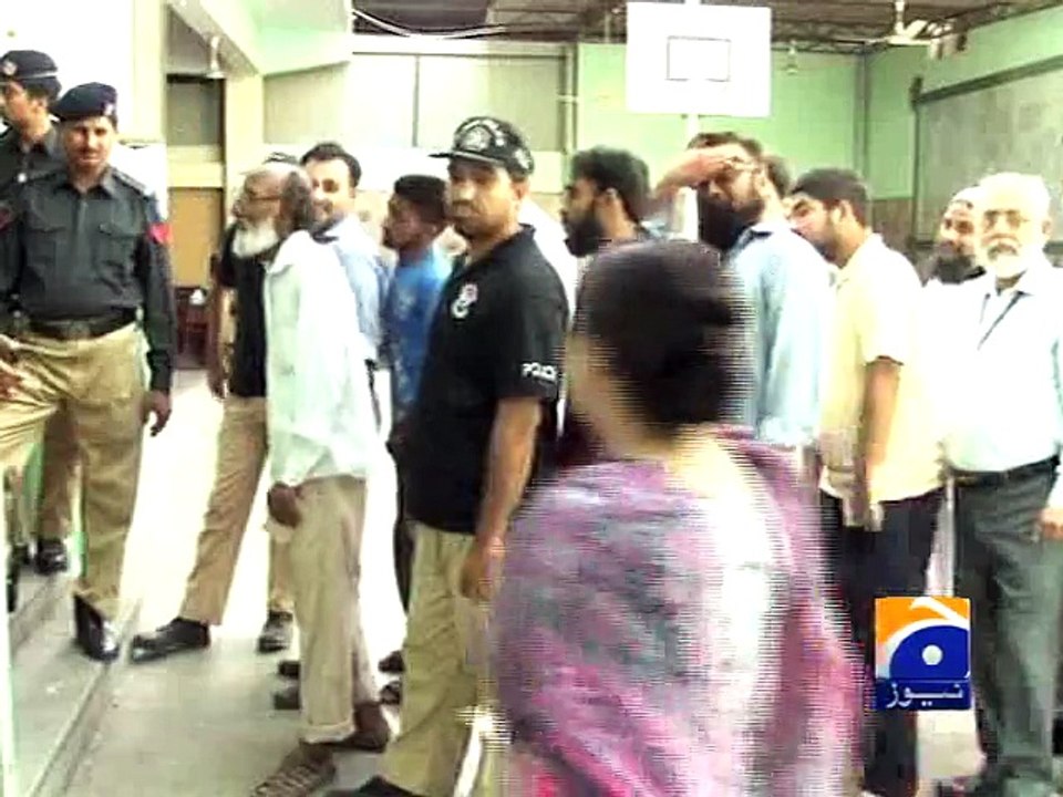 DG Rangers, IG Sindh visits polling Stations-23 Apr 2015