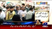MQM Naved Kanwar crying for not being allowed to go to Polling Station by Rangers