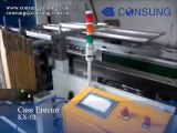 fully automatic carton erector with bottom sealer machine