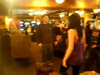 Guy gets kicked by Girl