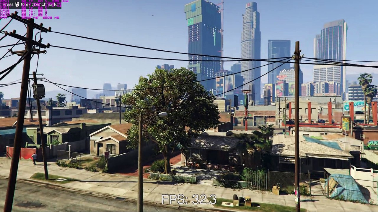 Grand Theft Auto V Benchmark on Core 2 Quad Q6600 & Radeon HD 7970