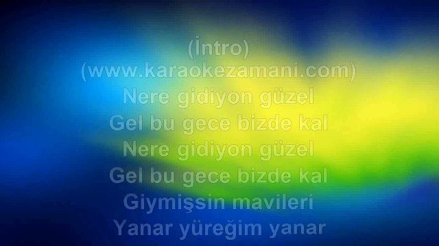Dilek Özgör - Mavili Yar - 2012 TÜRKÇE KARAOKE