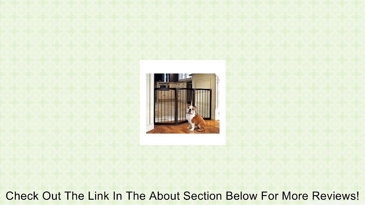 Folding Wood Pet Gate Expandable Tall Indoor Safety Gate Review