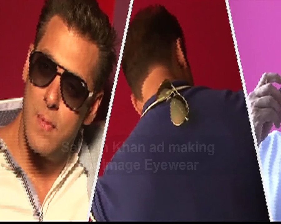 Salman Khan ad making  for Image Eyewear