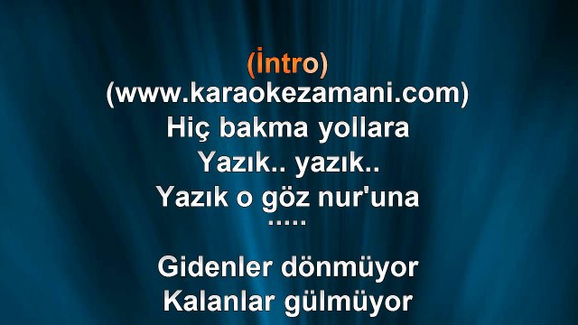 Doğan Karatepe - Dönence - (2013) TÜRKÇE KARAOKE