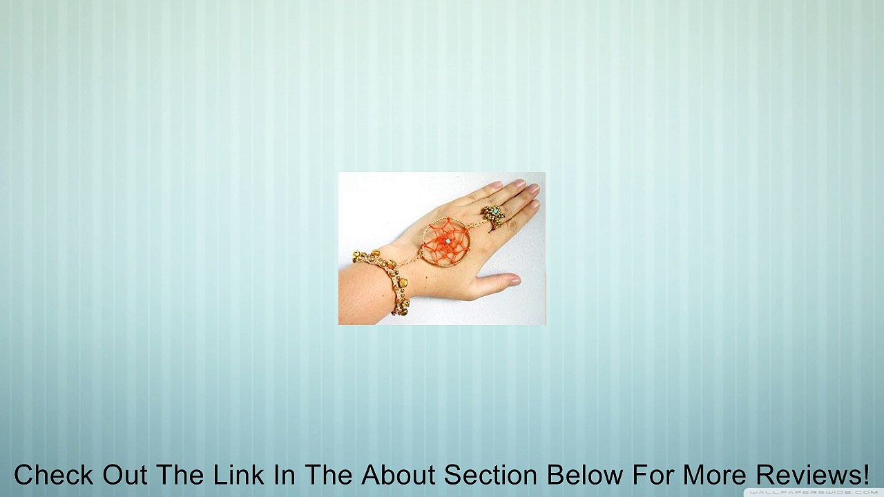 Dream catcher slave bracelet orange yellow chic and ring handmade bohemian boho vintage hippie Dreamcatcher Slave Bracelets Review