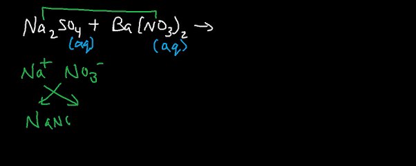 Na2SO4 + Ba(NO3)2 - sodium sulfate and barium nitrate