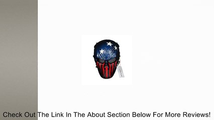 OutdoorMaster Skull Skeleton Airsoft/Paintball/BB Gun/CS Full Face Protect Mask Review