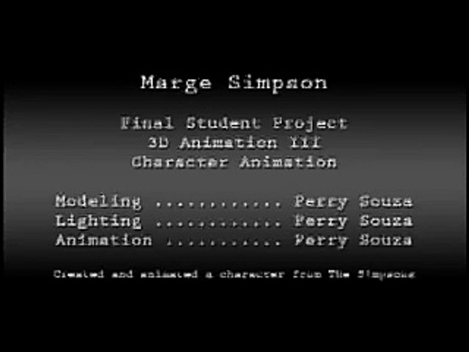 Marge Simpson 3D