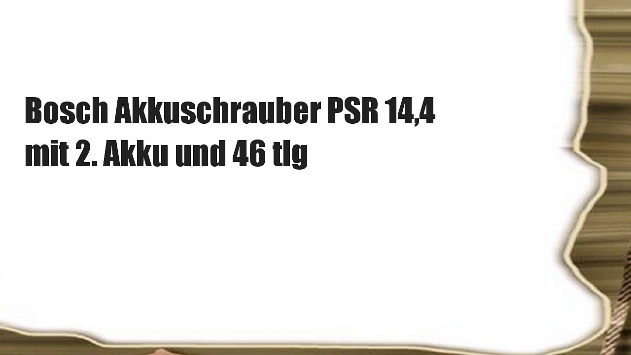 Bosch Akkuschrauber PSR 14,4 mit 2. Akku und 46 tlg