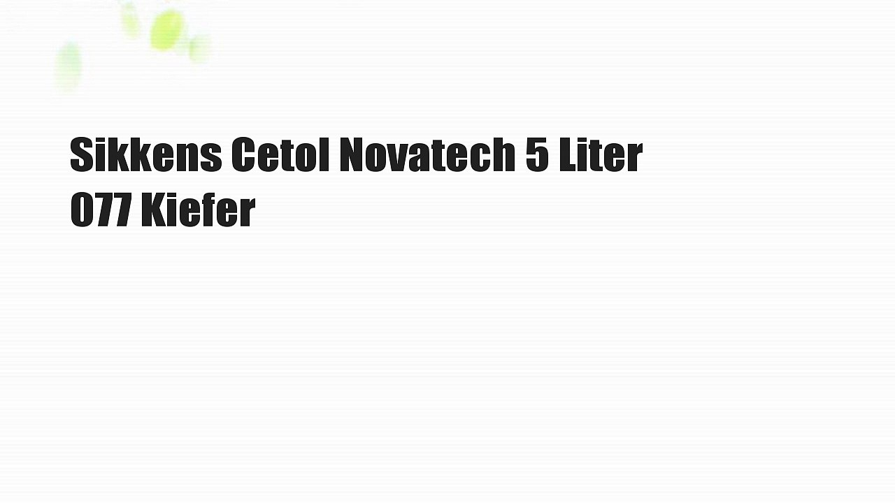 Sikkens Cetol Novatech 5 Liter 077 Kiefer