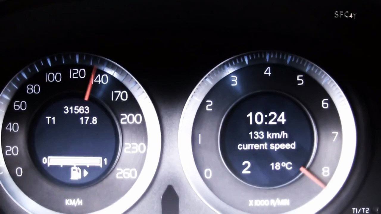 Worlds Fastest Volvo S60 acceleration 100-383 km/h (+800ps, AWD)