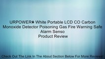 URPOWER� White Portable LCD CO Carbon Monoxide Detector Poisoning Gas Fire Warning Safe Alarm Senso Review