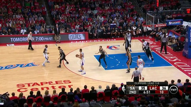 Blake Griffin Alley-Oop to DeAndre Jordan _ Spurs vs Clippers _ Game 2 _ April 22, 2015 _ NBA