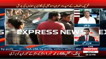 Egg Pelted On Imran Ismail Vehicle In Karimabad Karachi NA246