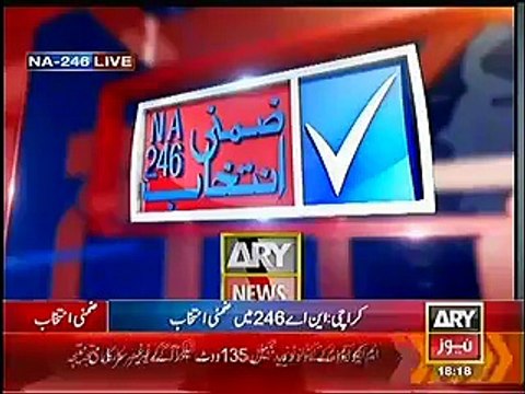 MQM Workers Celebrating Their Victory Distributing Sweets Among Policemen