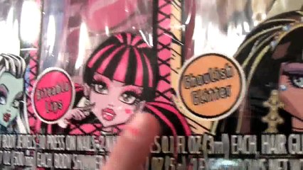 Monster High Makeup Scary Cute Beauty Set Tutorial for Kids