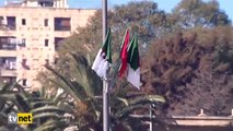 Cezayir caddeleri Türk bayrakları ile donatıldı