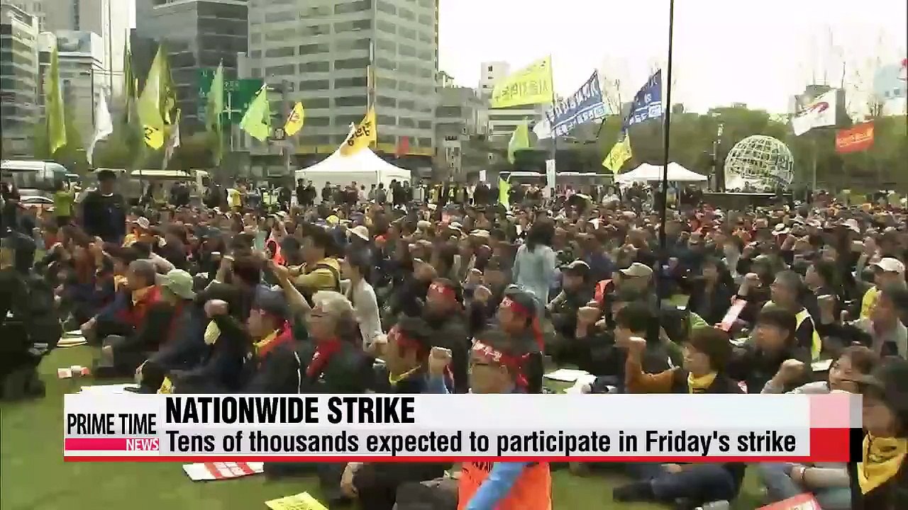 Tens of thousands expected to participate in labor strike on Friday