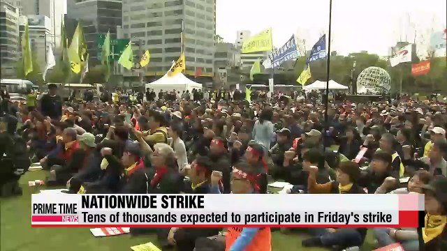 Tens of thousands expected to participate in labor strike on Friday