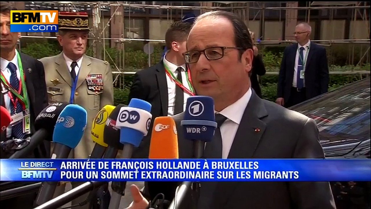 Migrants en Méditerranée: François Hollande demande à l’Union européenne "un renforcement considérable des moyens"