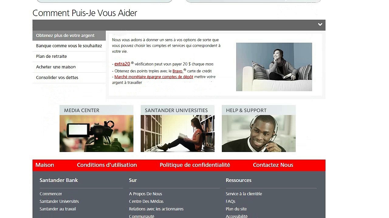 Avis santander Banque US
