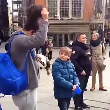 Cristiano Ronaldo is disguised as homeless to surprise a child 2015 (360p)